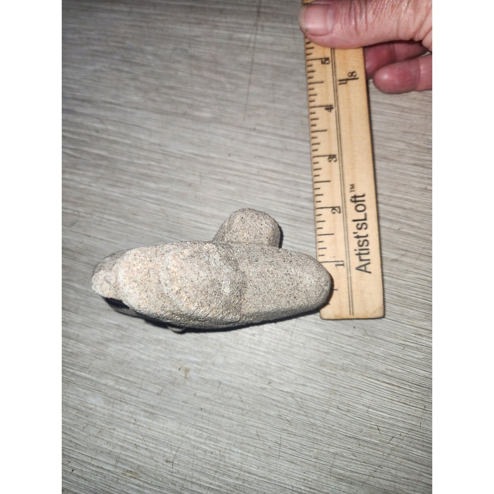 Natural Sandstone Gogotte Concretion Abstract Sculptural Mineral Specimen 3.5" - Picture 6 of 6